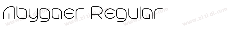 Abygaer Regular字体转换 Abygaer Regular字体转换